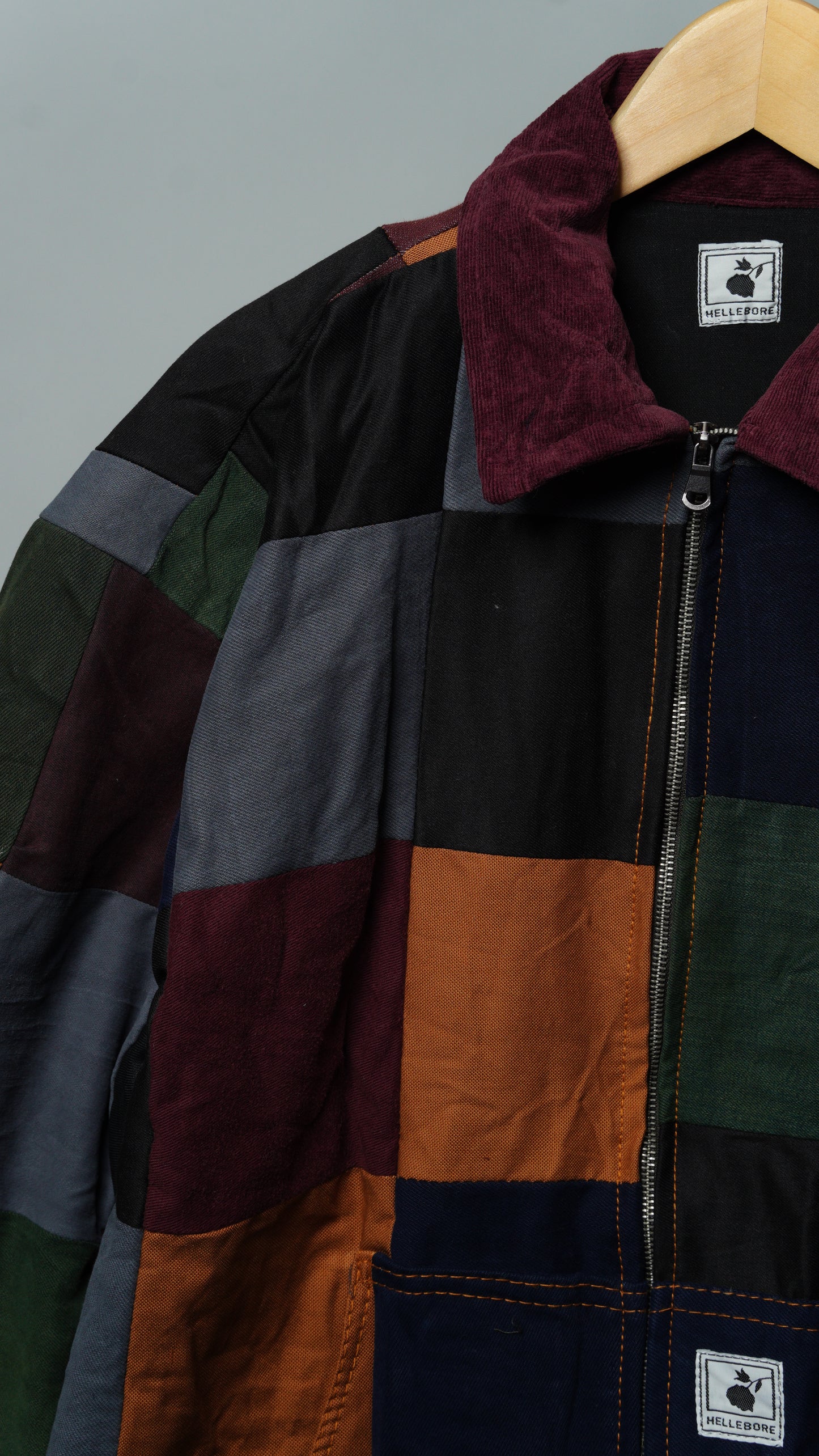 Upcycled Patchwork Jacket Size XL