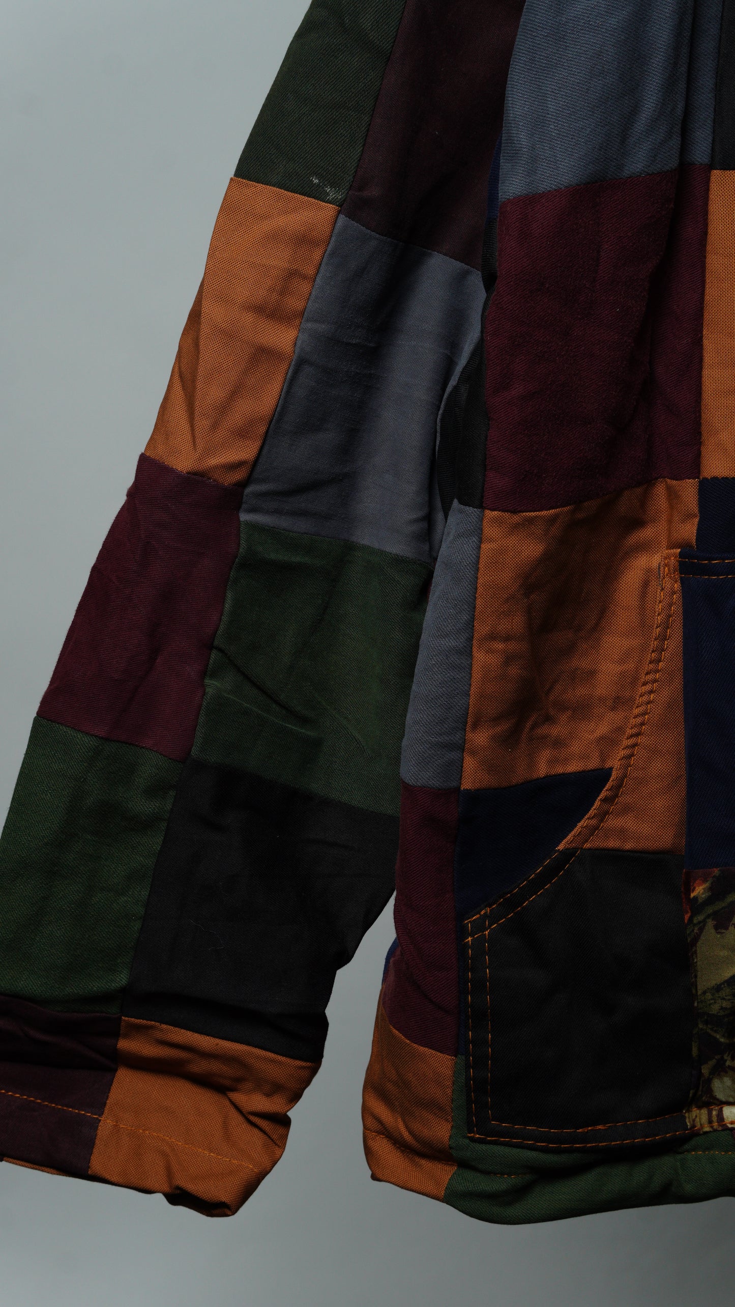 Upcycled Patchwork Jacket Size XL