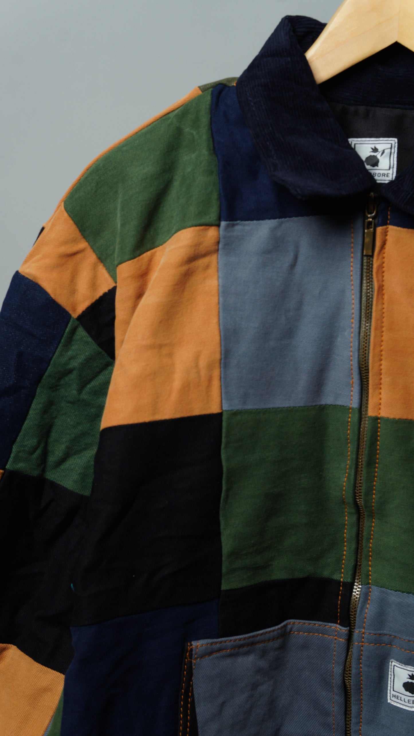 Upcycled Patchwork Jacket Size XL