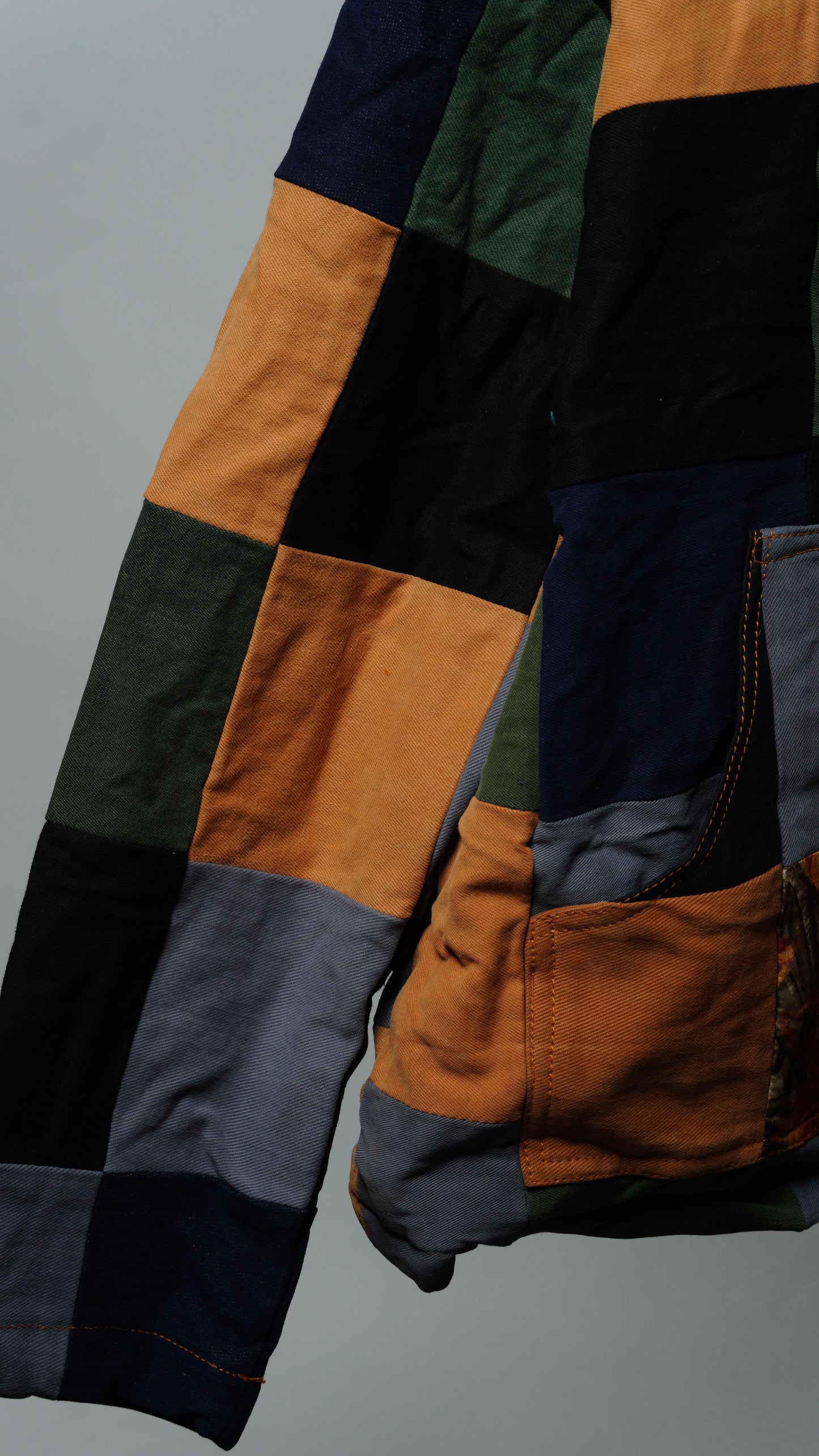 Upcycled Patchwork Jacket Size XL