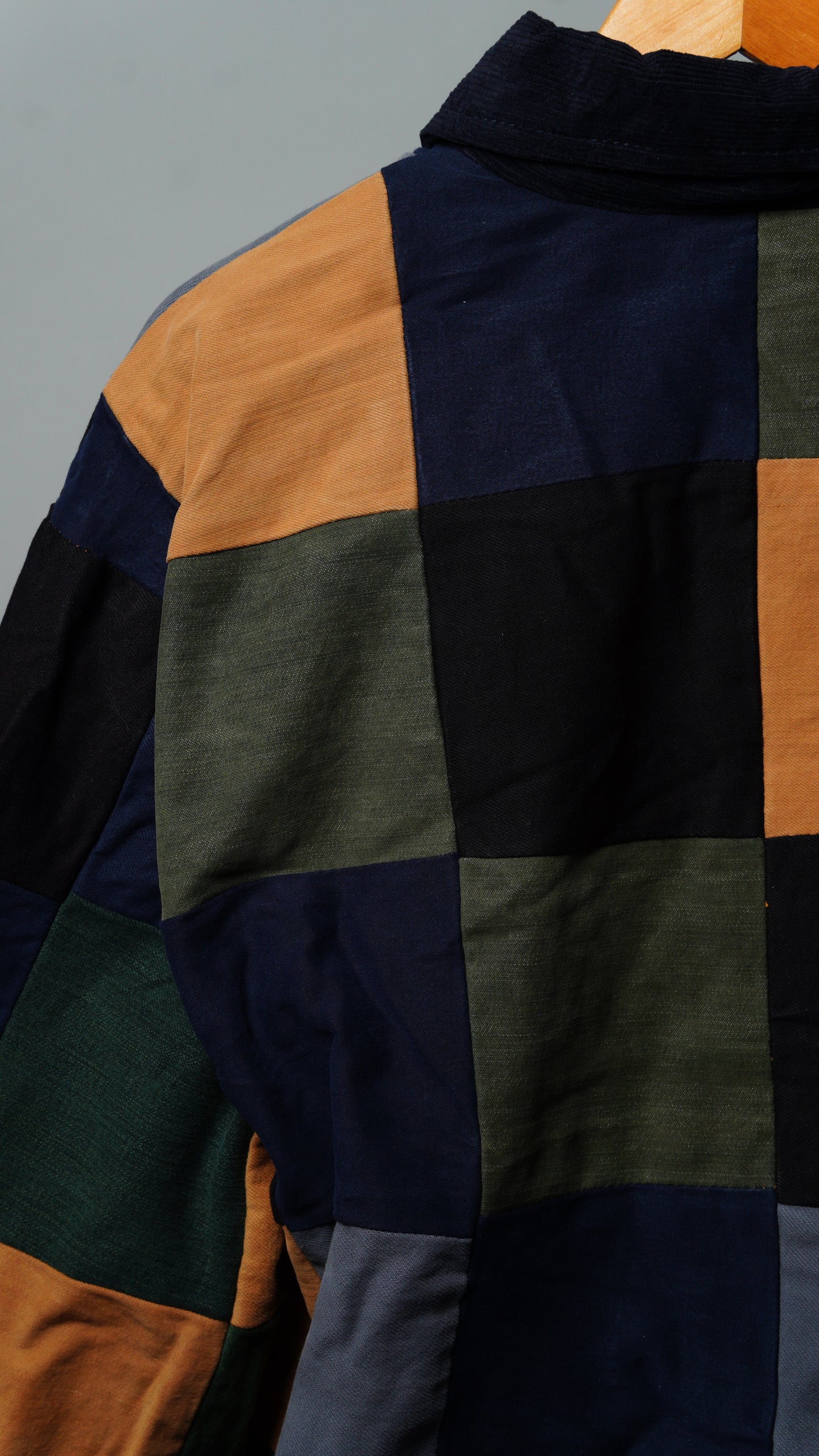 Upcycled Patchwork Jacket Size XL