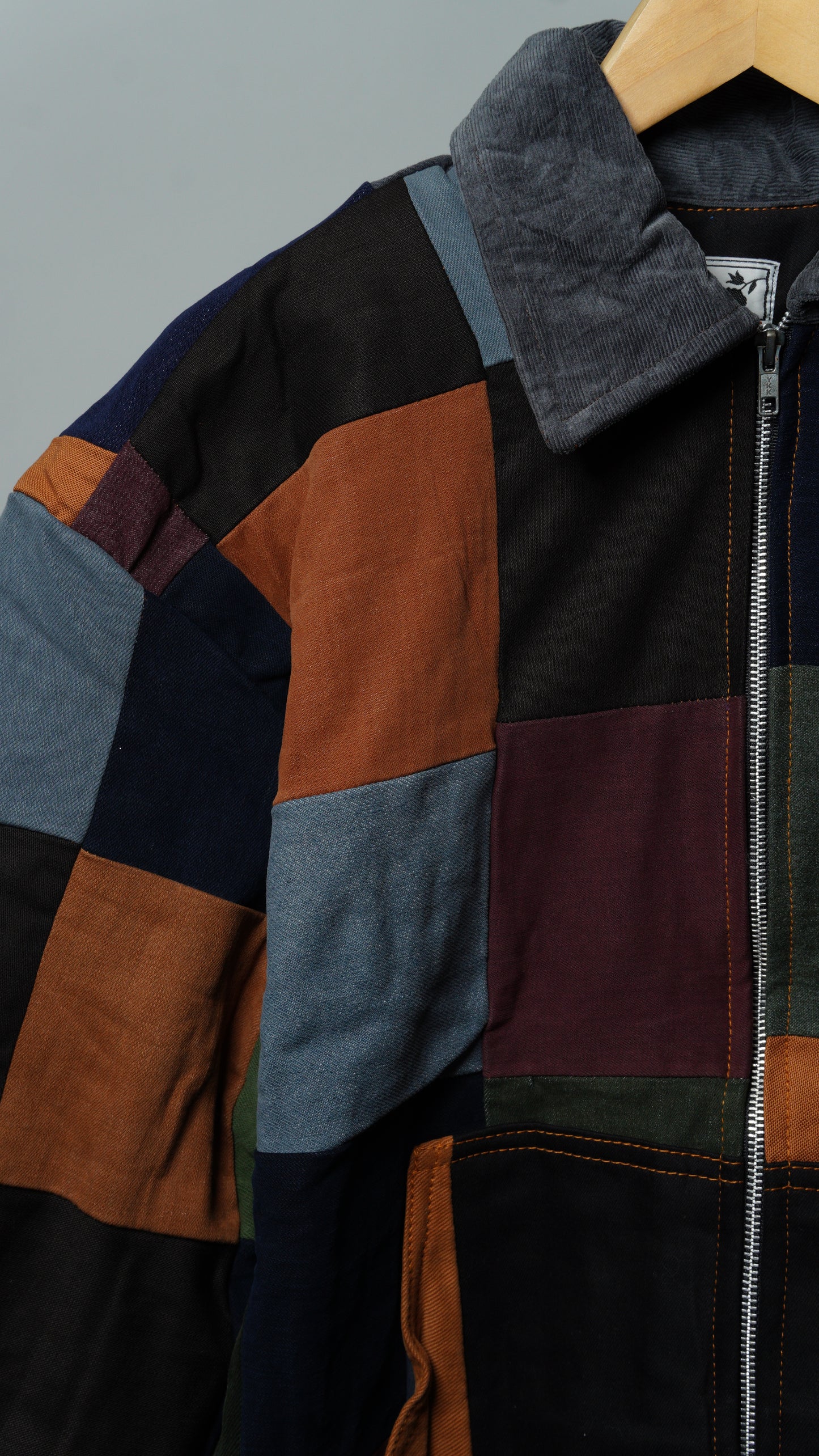 Upcycled Patchwork Jacket Size M