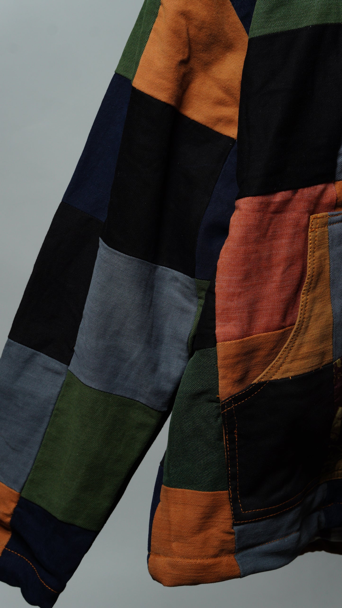 Upcycled Patchwork Jacket Size XL