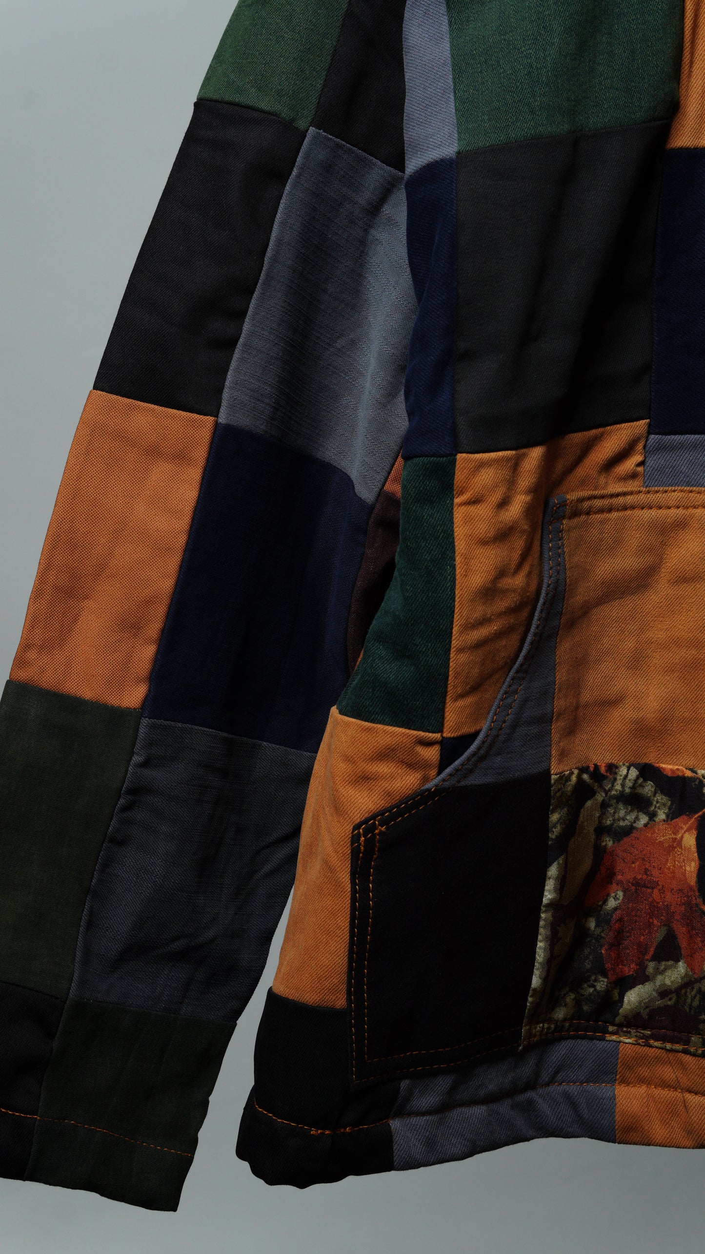 Upcycled Patchwork Jacket Size M