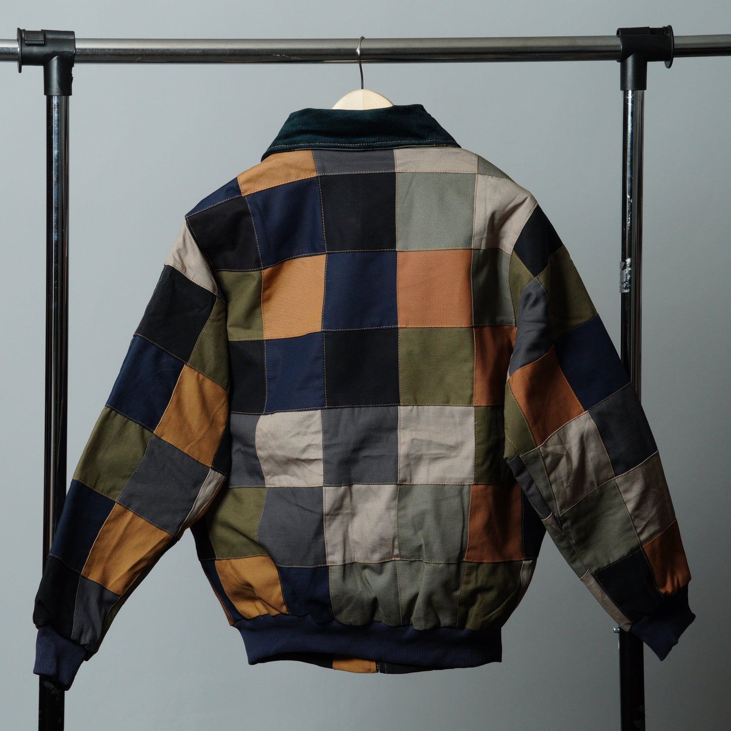 Checkered Patchwork Jacket Size M