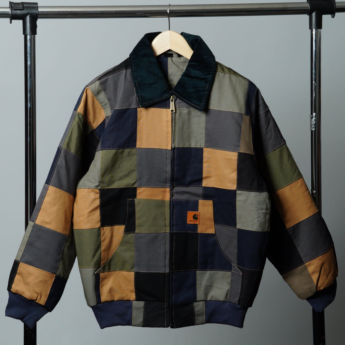 Checkered Patchwork Jacket Size M