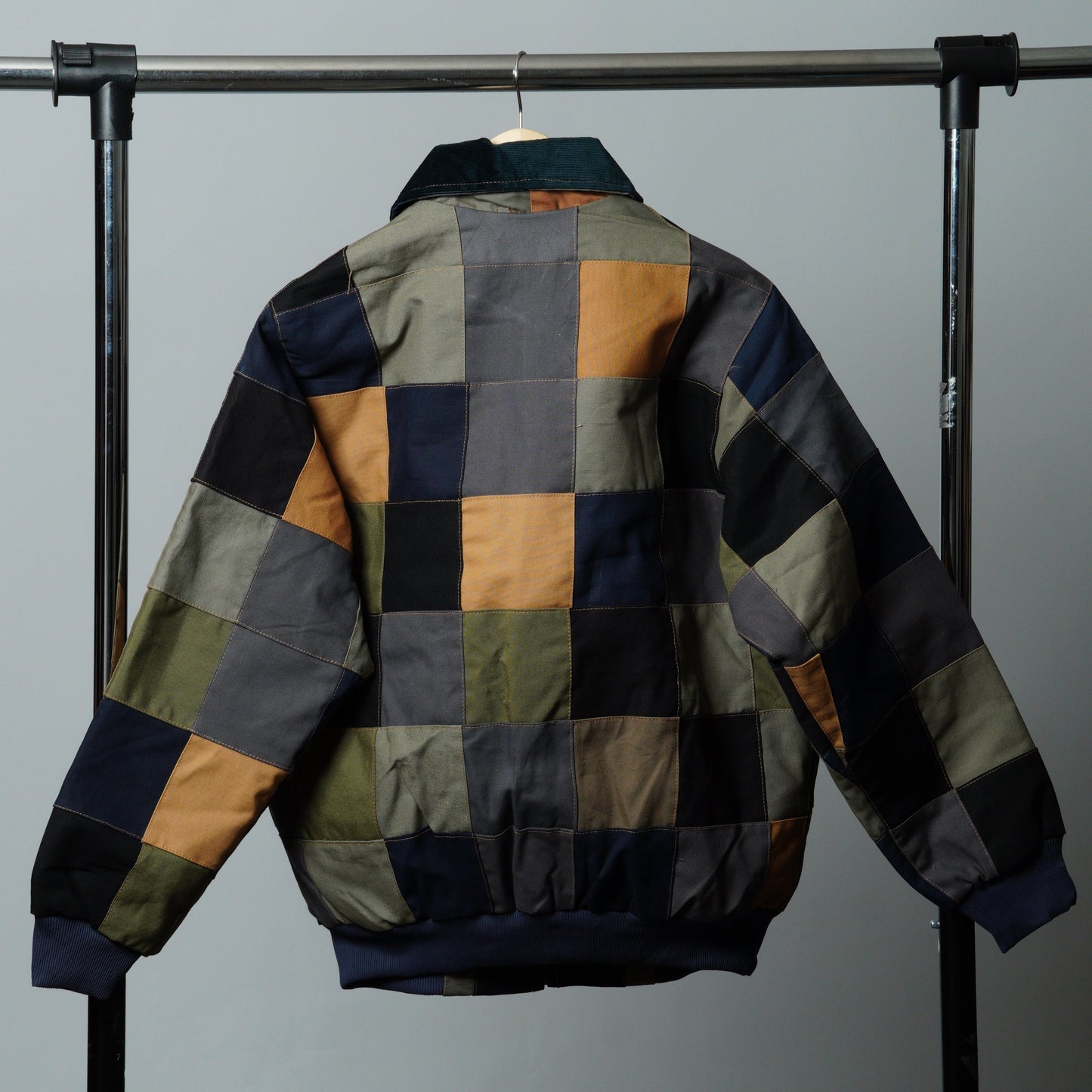 Checkered Patchwork Jacket Size M