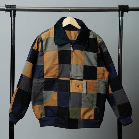 Checkered Patchwork Jacket Size M