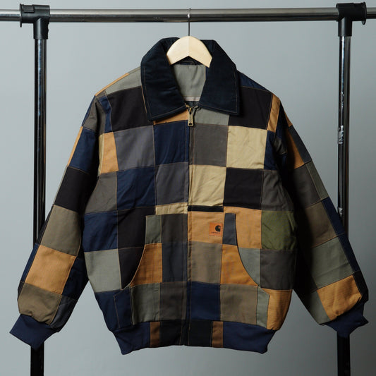 Checkered Patchwork Jacket Size M