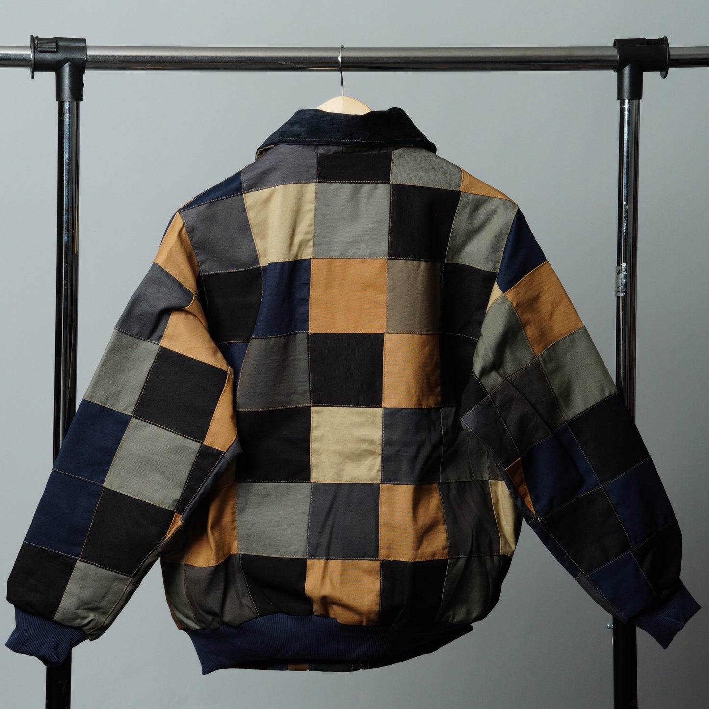 Checkered Patchwork Jacket Size M