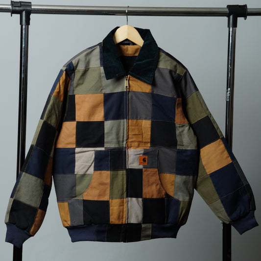 Checkered Patchwork Jacket Size M