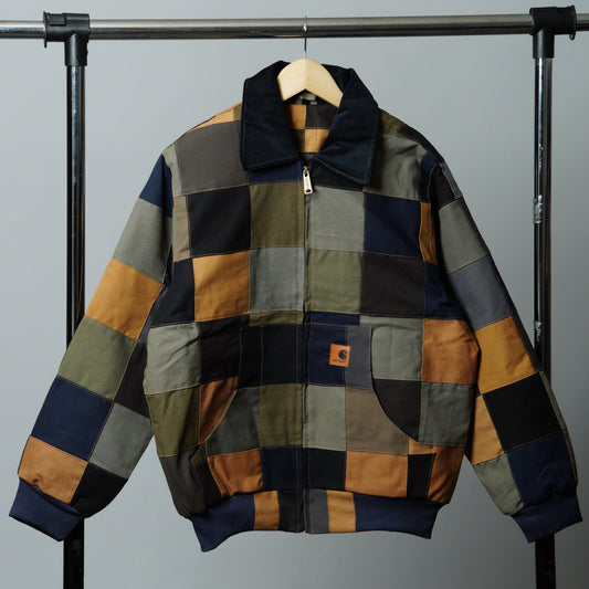 Checkered Patchwork Jacket Size M