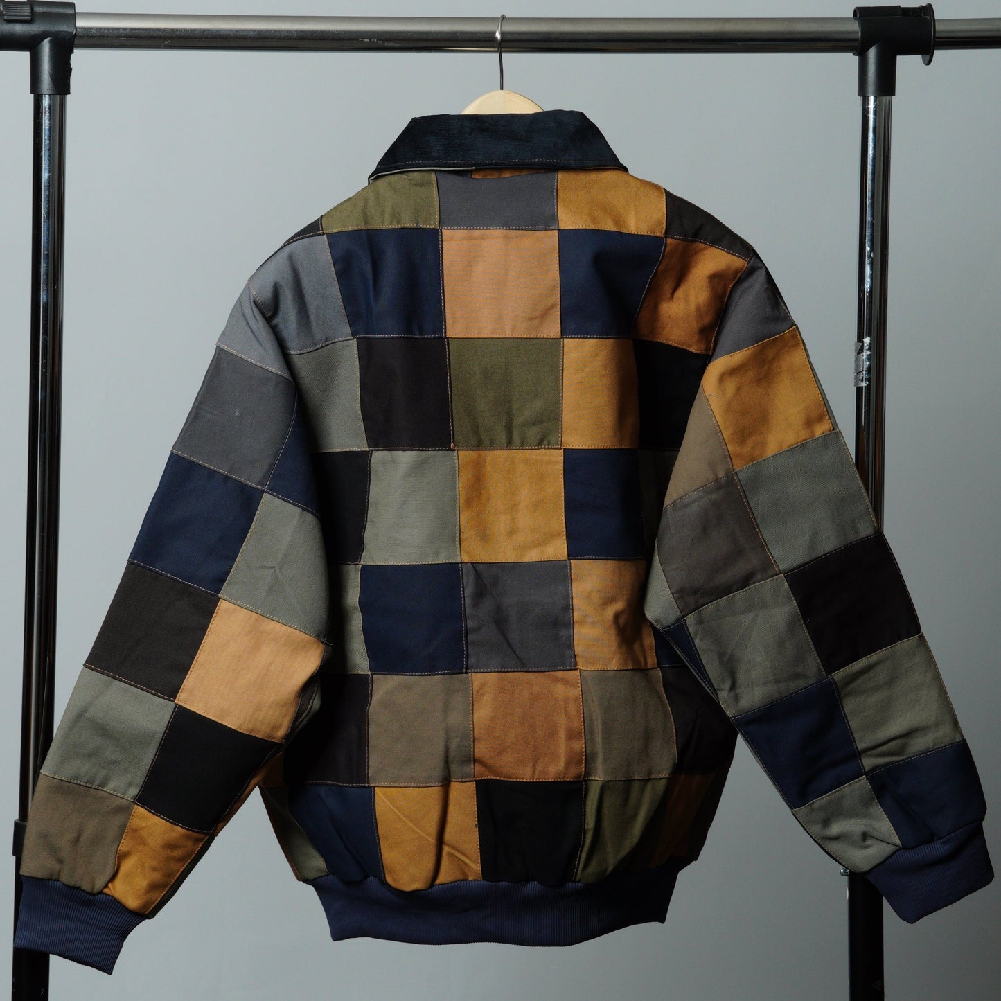 Checkered Patchwork Jacket Size M