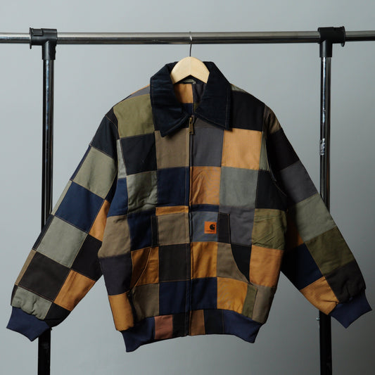 Checkered Patchwork Jacket Size M