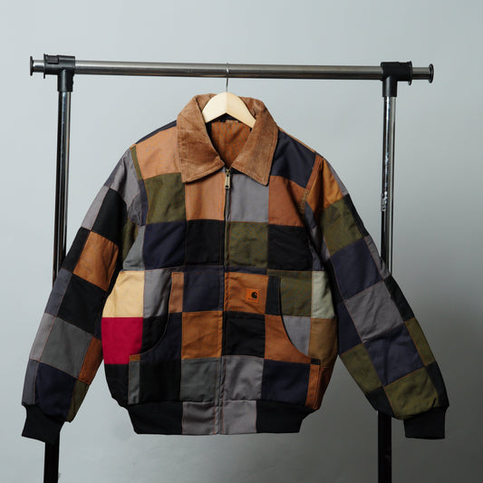 Checkered Patchwork Jacket Size M