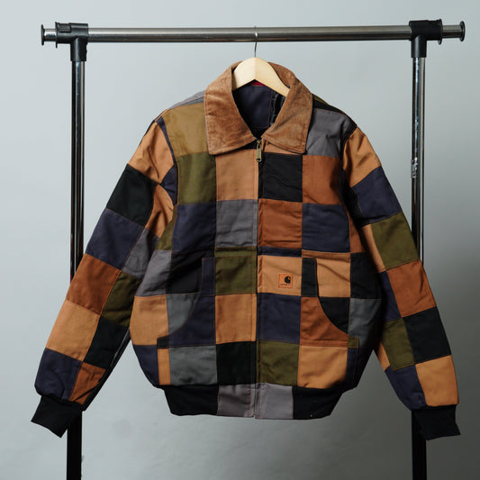 Checkered Patchwork Jacket Size M