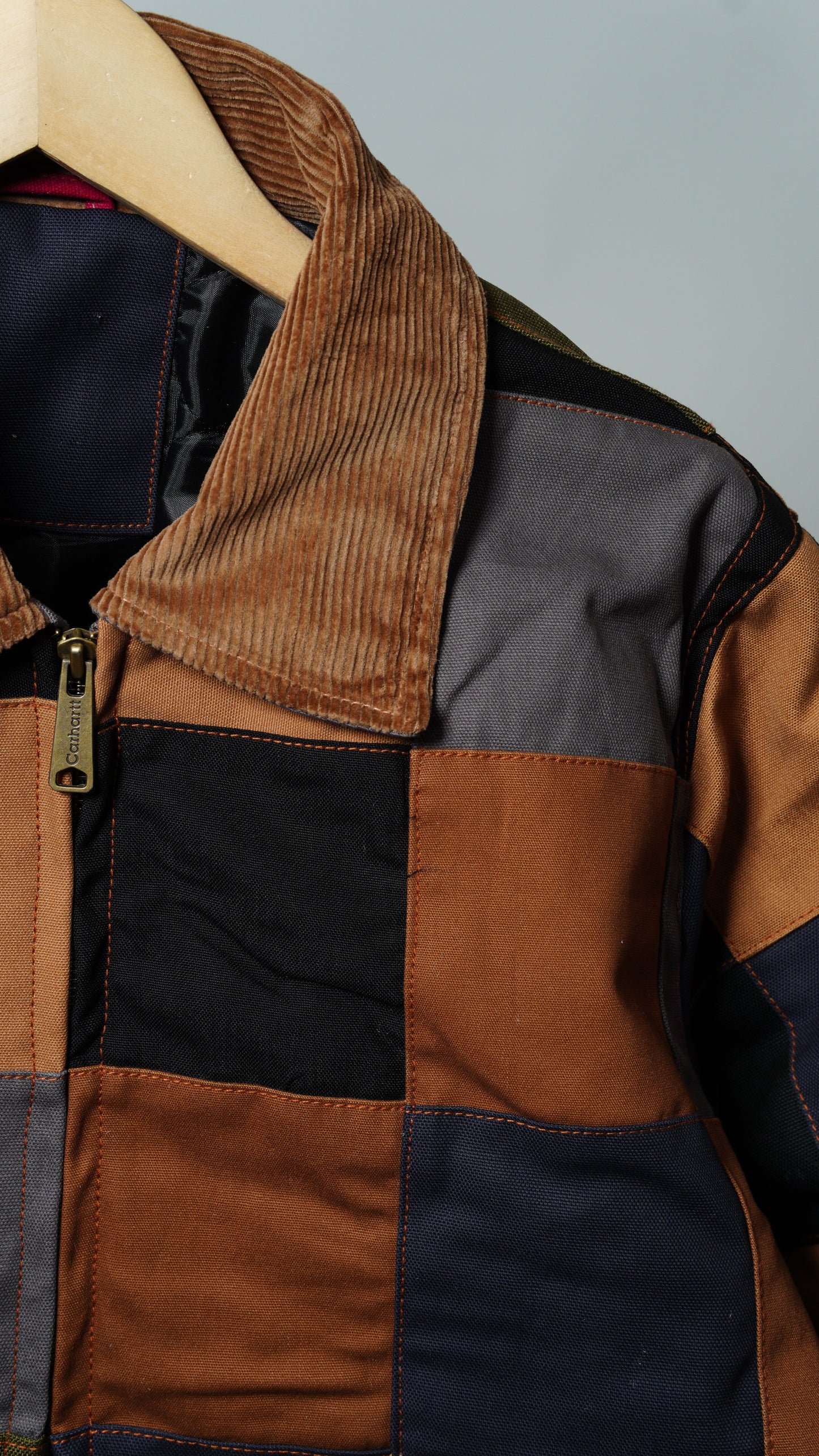 Checkered Patchwork Jacket Size M
