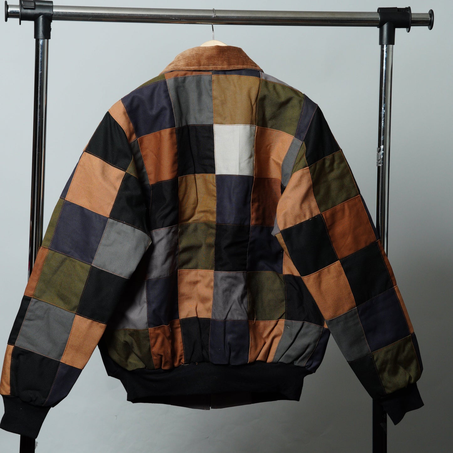 Checkered Patchwork Jacket Size M