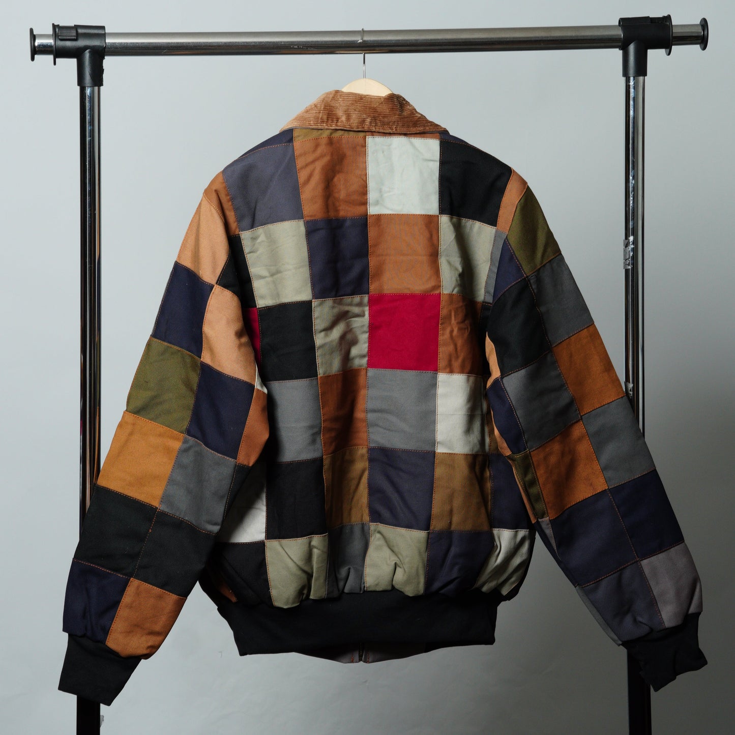 Checkered Patchwork Jacket Size M