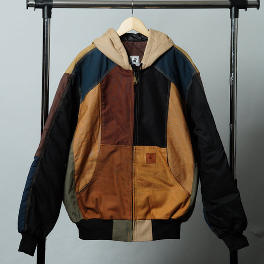Workwear Colorblock Hooded Jacket Size 2XL