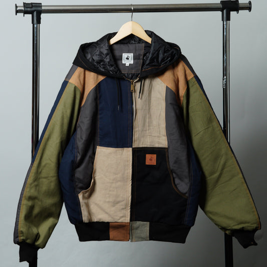 Workwear Colorblock Hooded Jacket Size 2XL