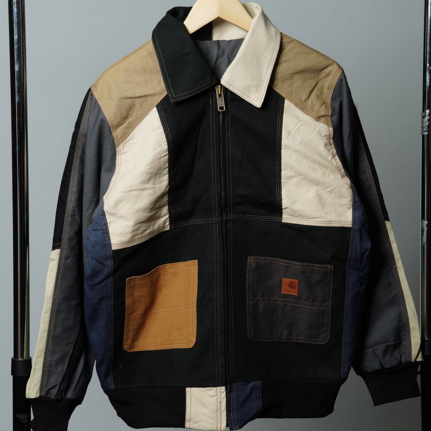 Workwear Colorblock Patch Pocket Jacket Size M