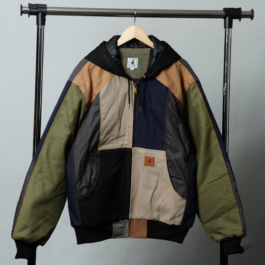 Workwear Colorblock Hooded Jacket Size 2XL