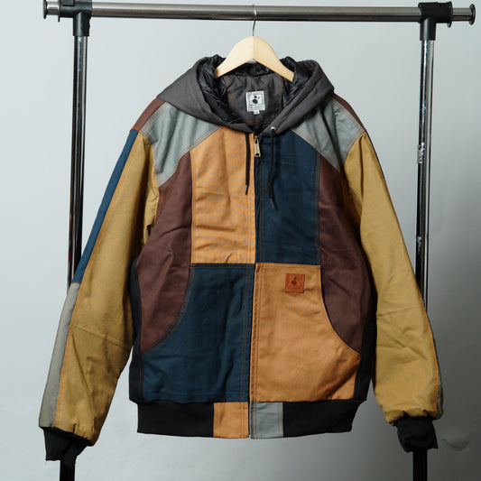 Workwear Colorblock Hooded Jacket Size 2XL