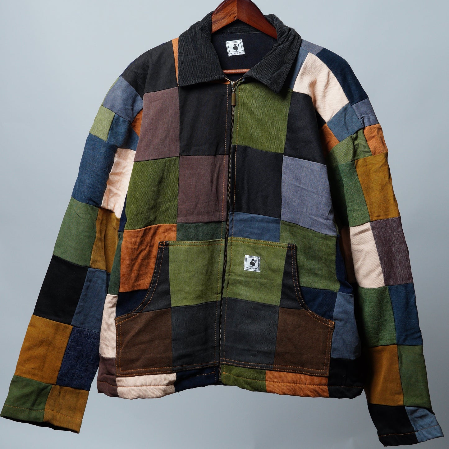 Upcycled Patchwork Jacket Size XL