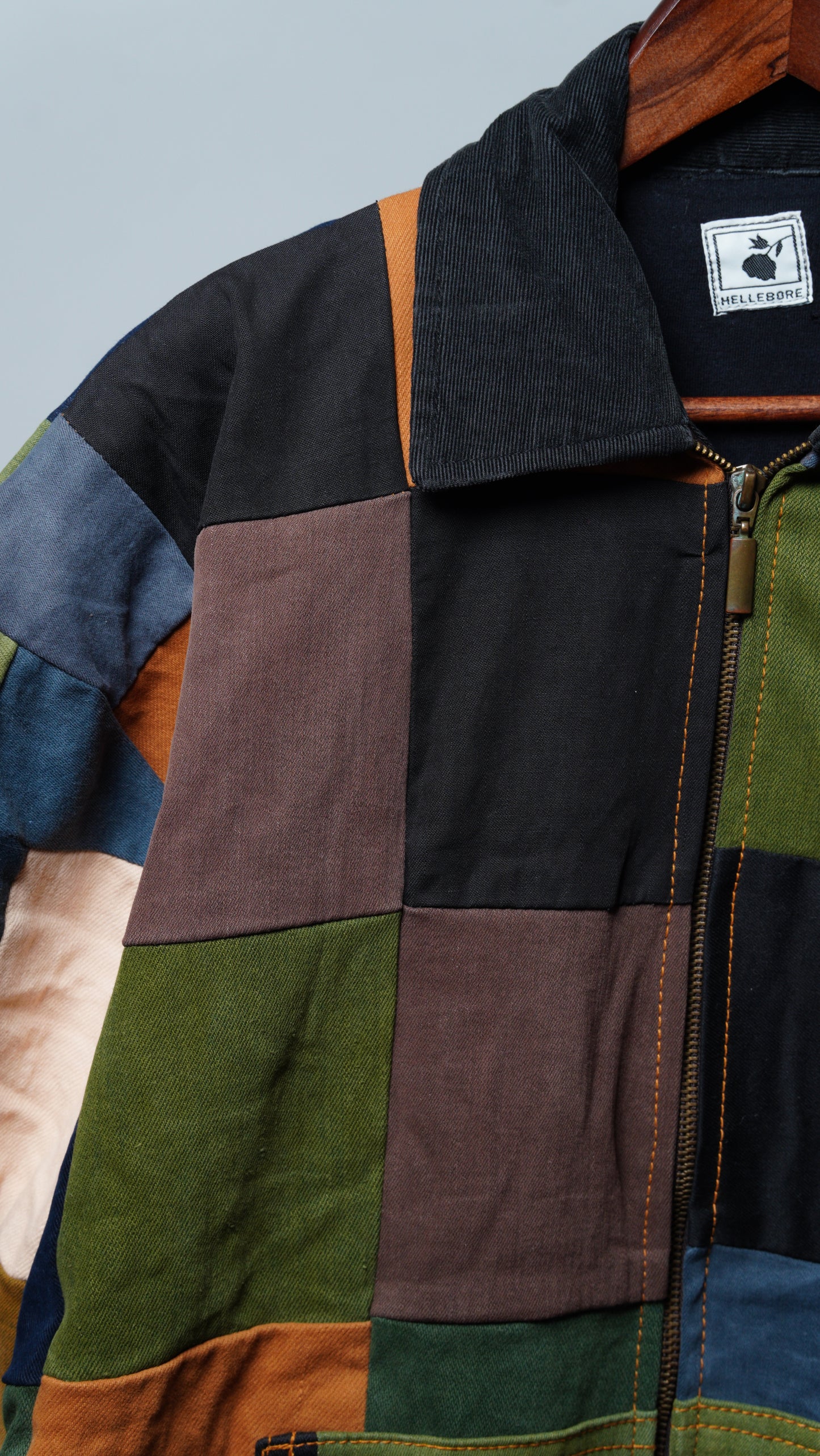 Upcycled Patchwork Jacket Size XL