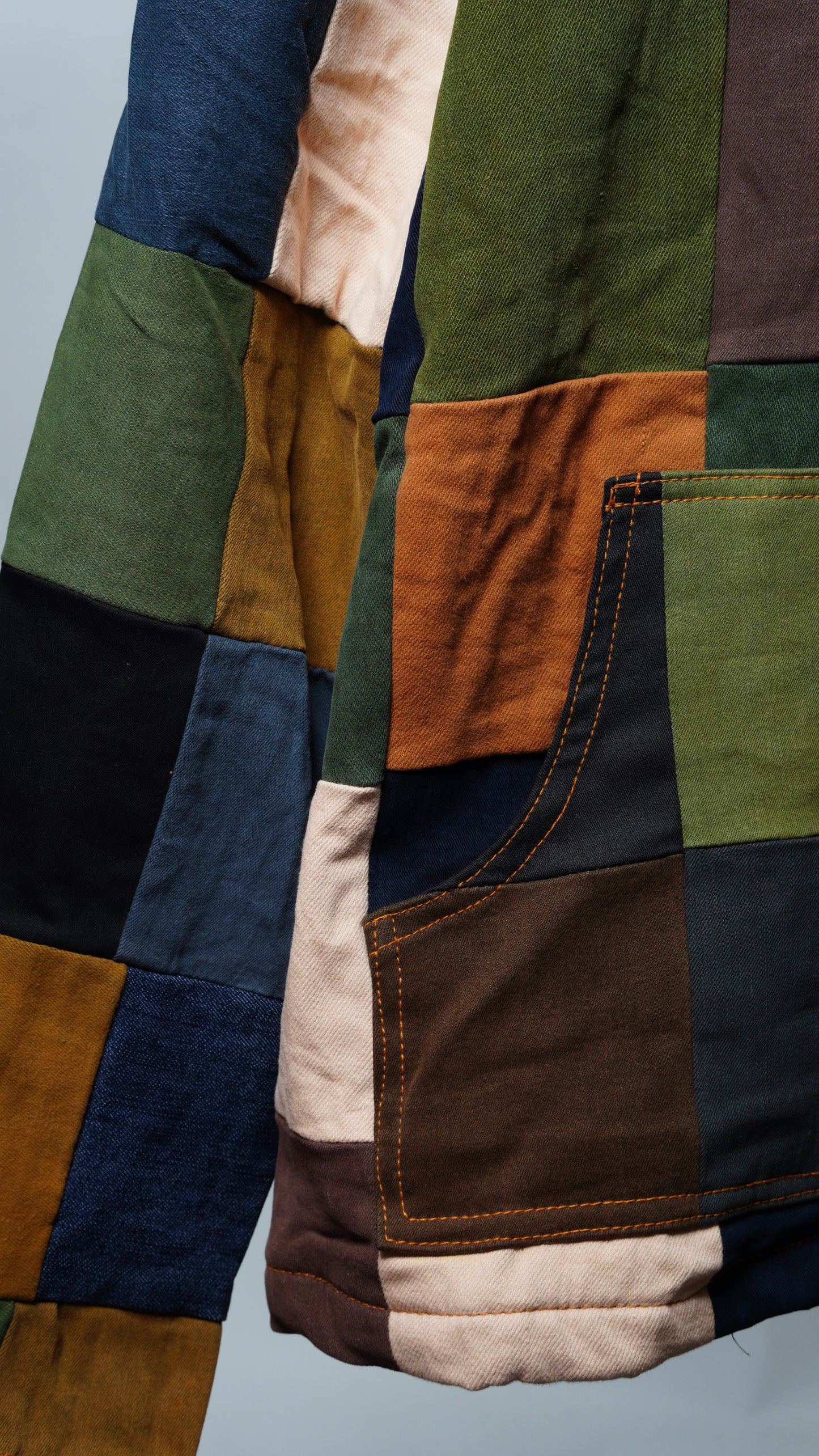 Upcycled Patchwork Jacket Size XL