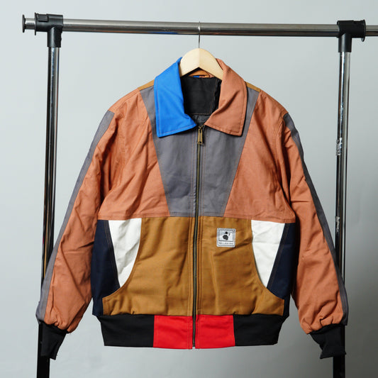 Workwear Colorblock Geometric Jacket Size S