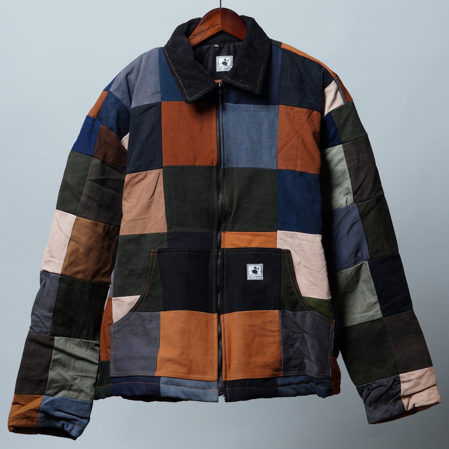 Upcycled Patchwork Jacket Size XL