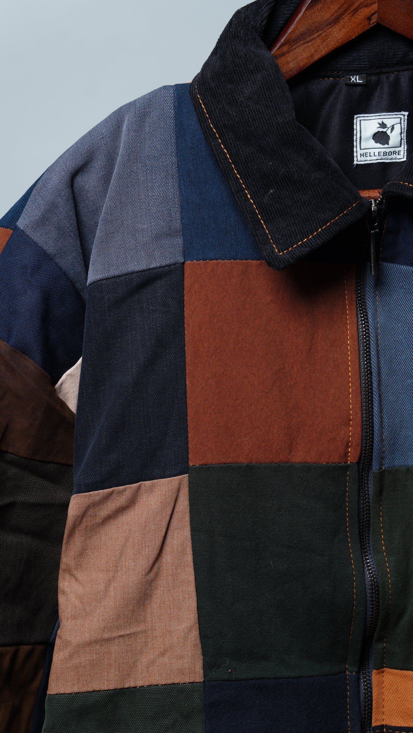 Upcycled Patchwork Jacket Size XL