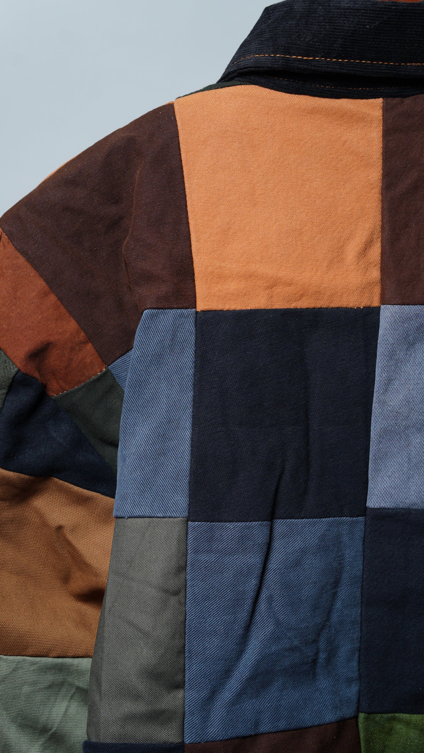 Upcycled Patchwork Jacket Size XL