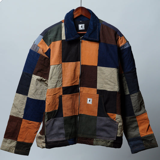 Upcycled Patchwork Jacket Size XL
