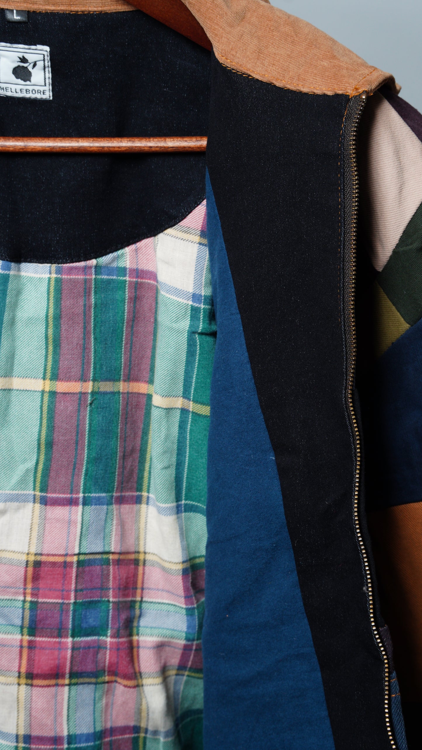 Upcycled Patchwork Jacket Size L