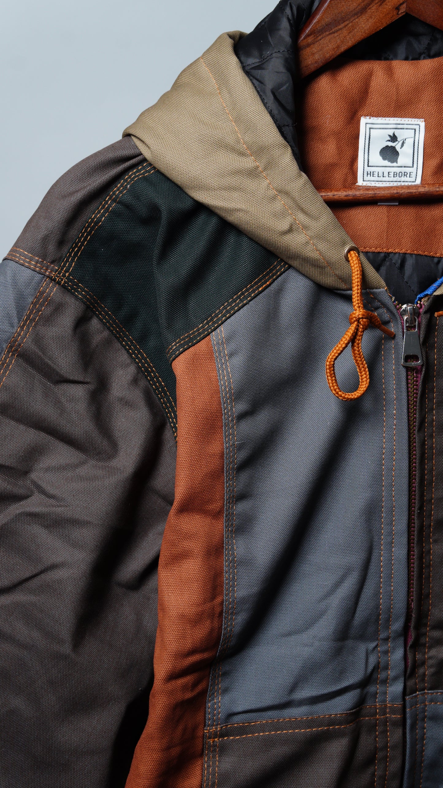 Workwear Colorblock Hooded Jacket Size XL