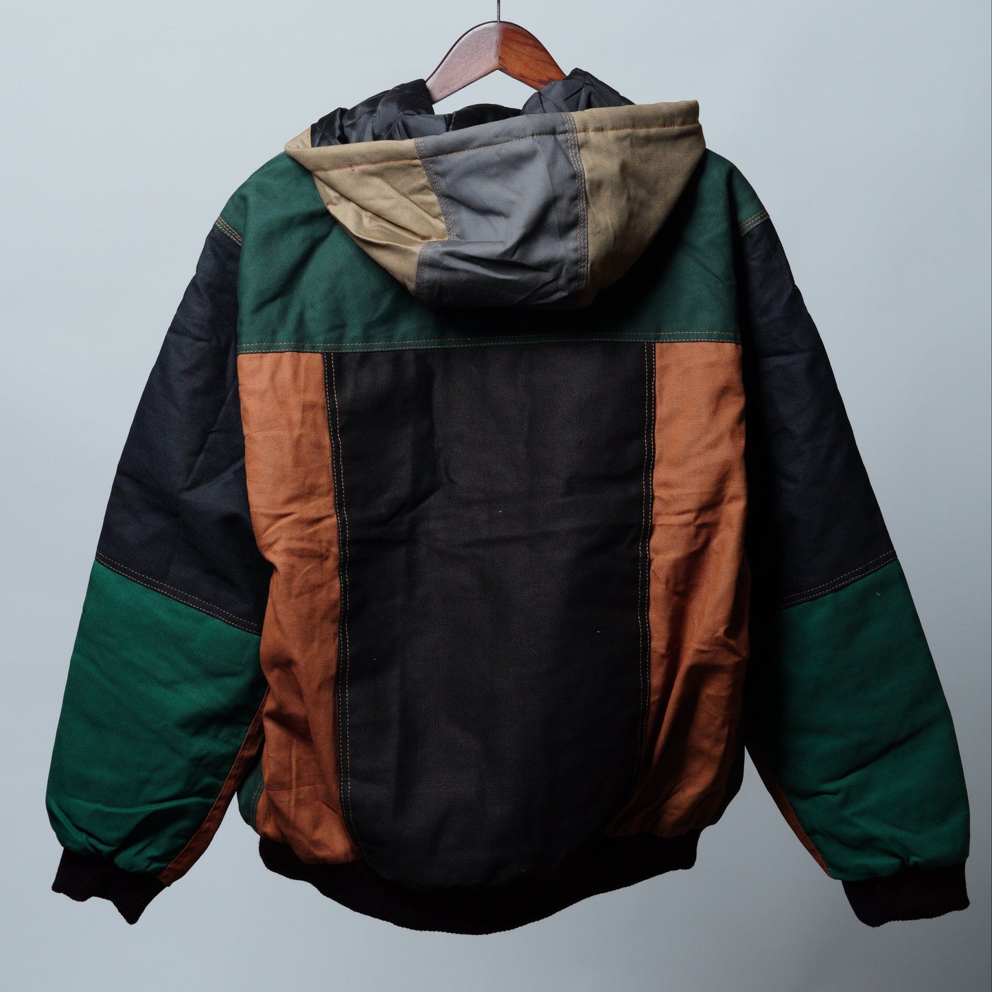 Workwear Colorblock Hooded Jacket Size XL