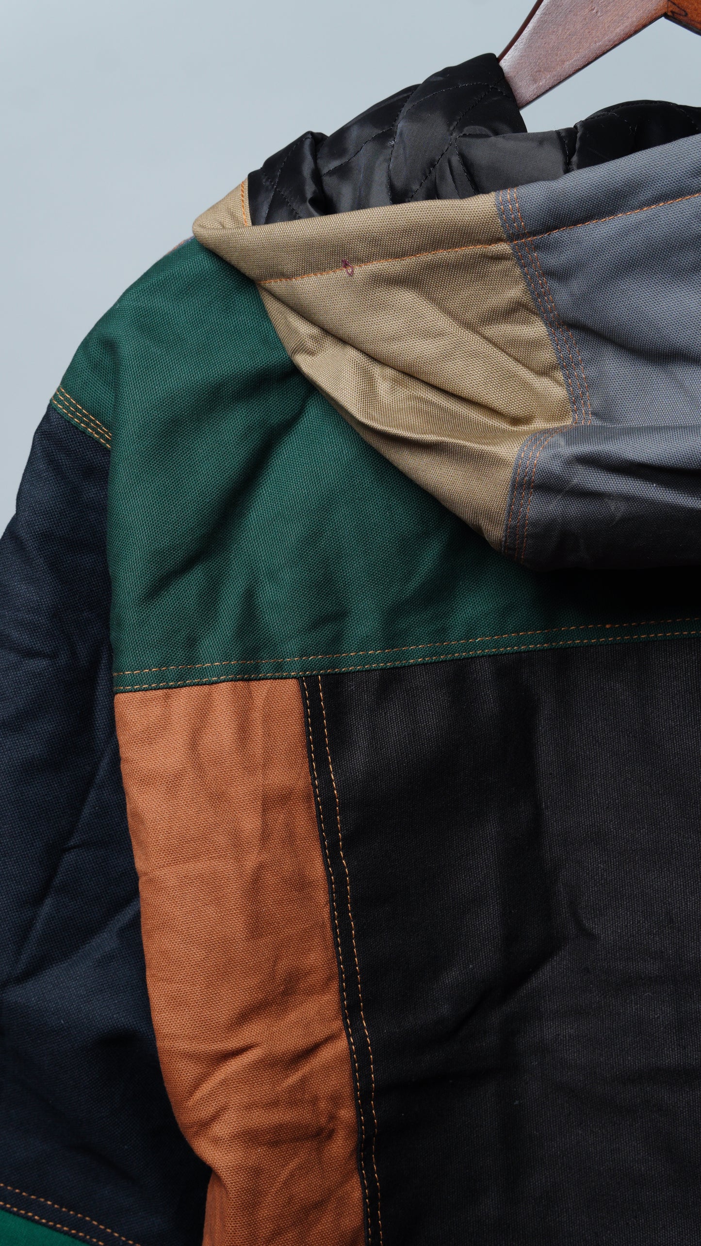 Workwear Colorblock Hooded Jacket Size XL