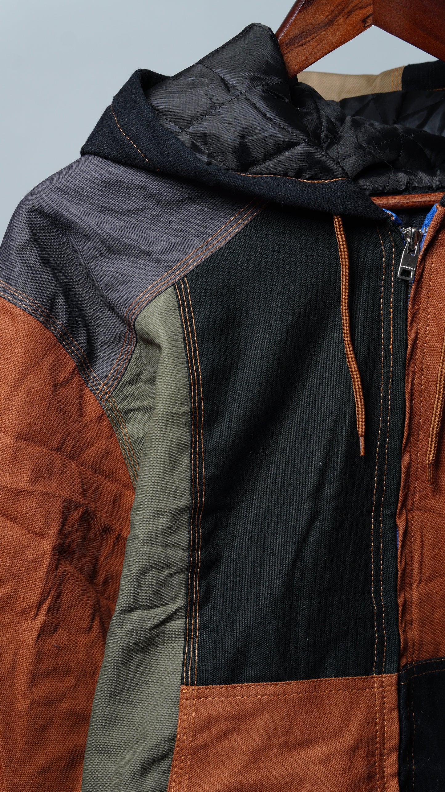 Workwear Colorblock Hooded Jacket Size 2XL