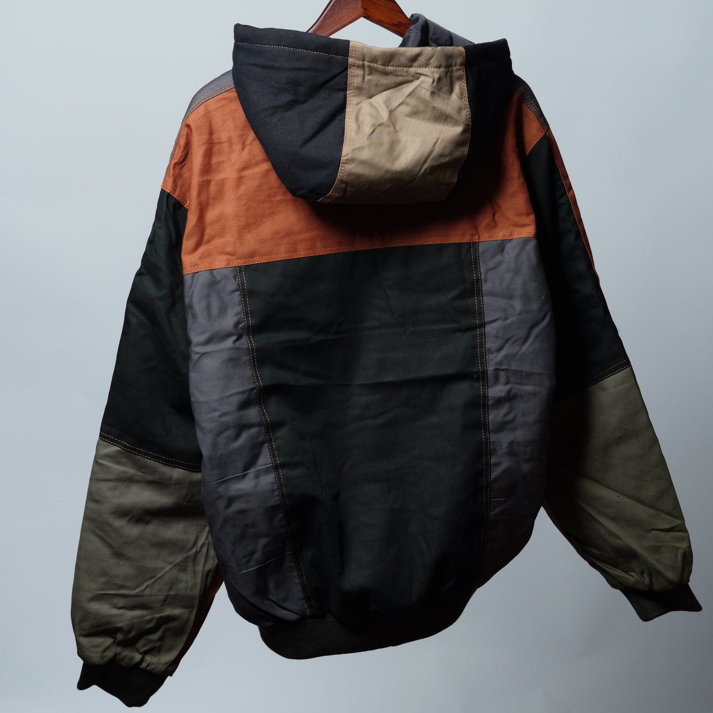 Workwear Colorblock Hooded Jacket Size 2XL