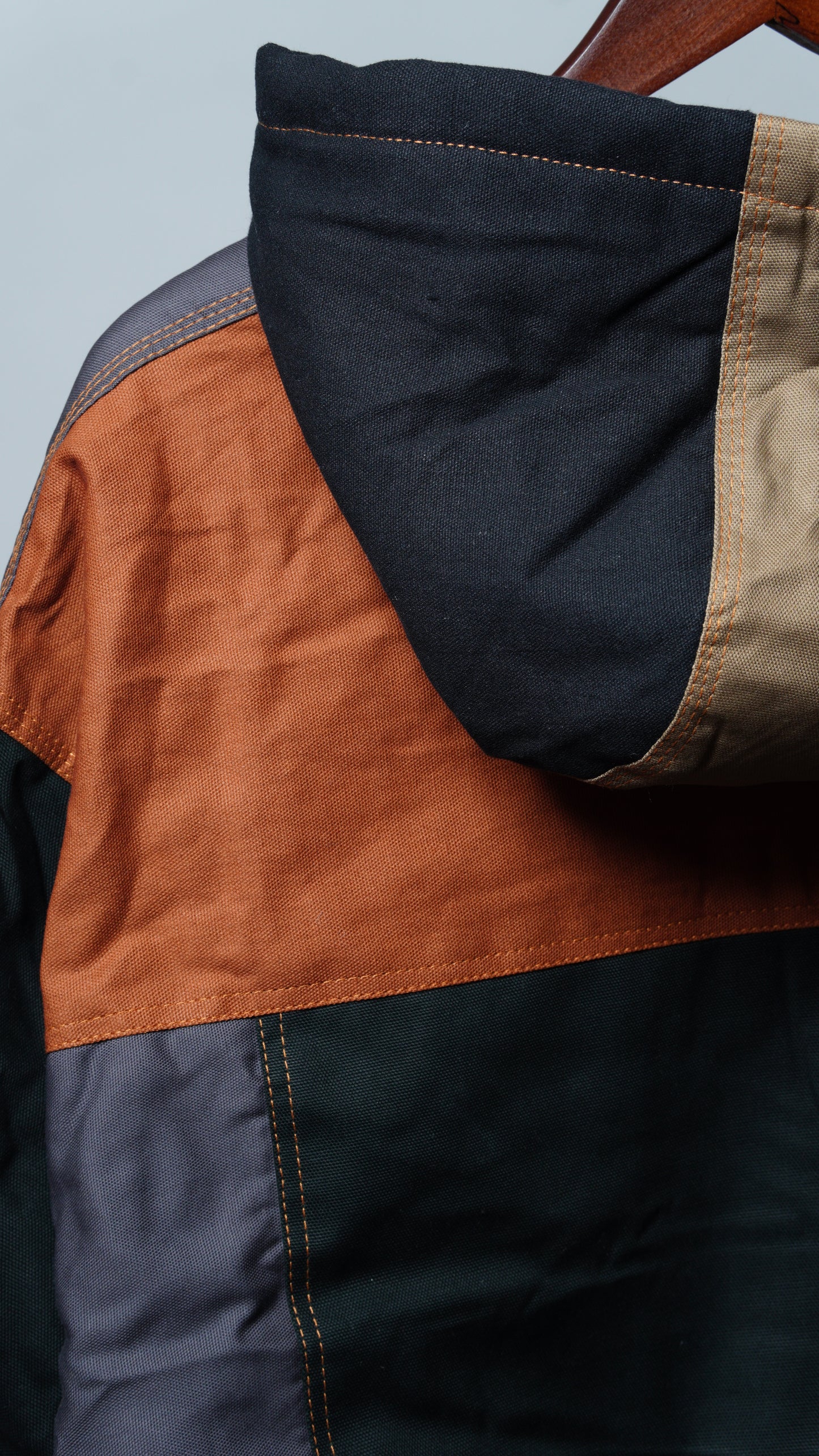 Workwear Colorblock Hooded Jacket Size 2XL