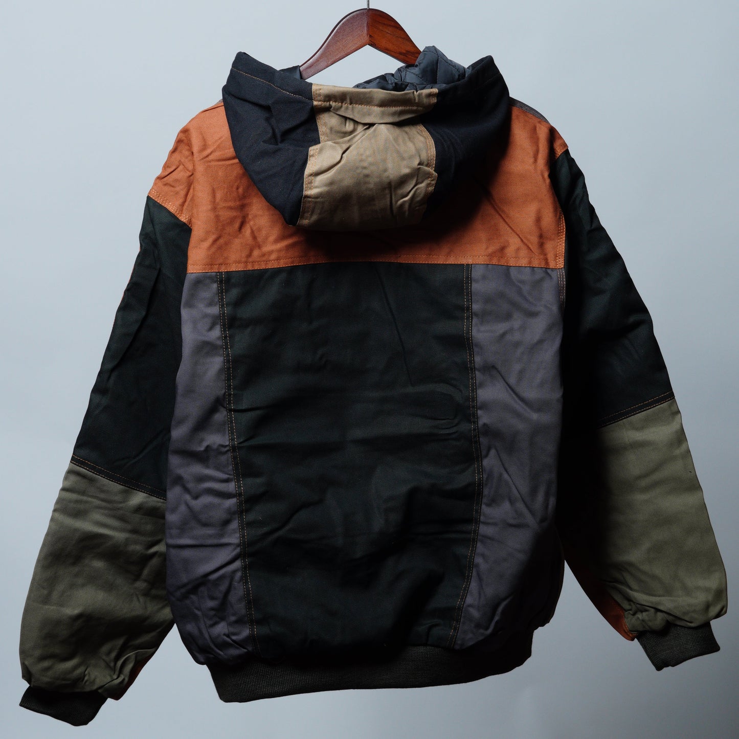 Workwear Colorblock Hooded Jacket Size 2XL