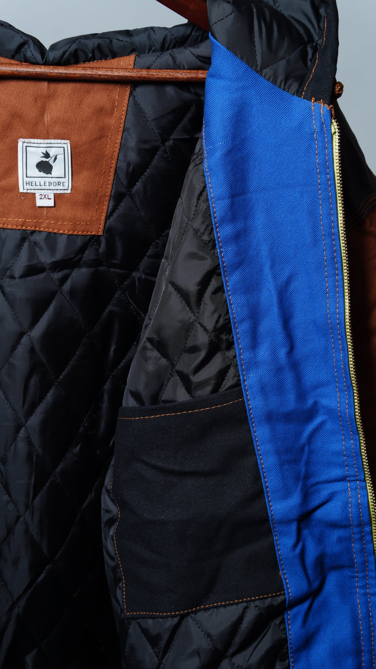 Workwear Colorblock Hooded Jacket Size 2XL