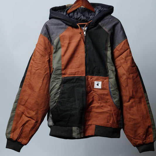 Workwear Colorblock Hooded Jacket Size 2XL