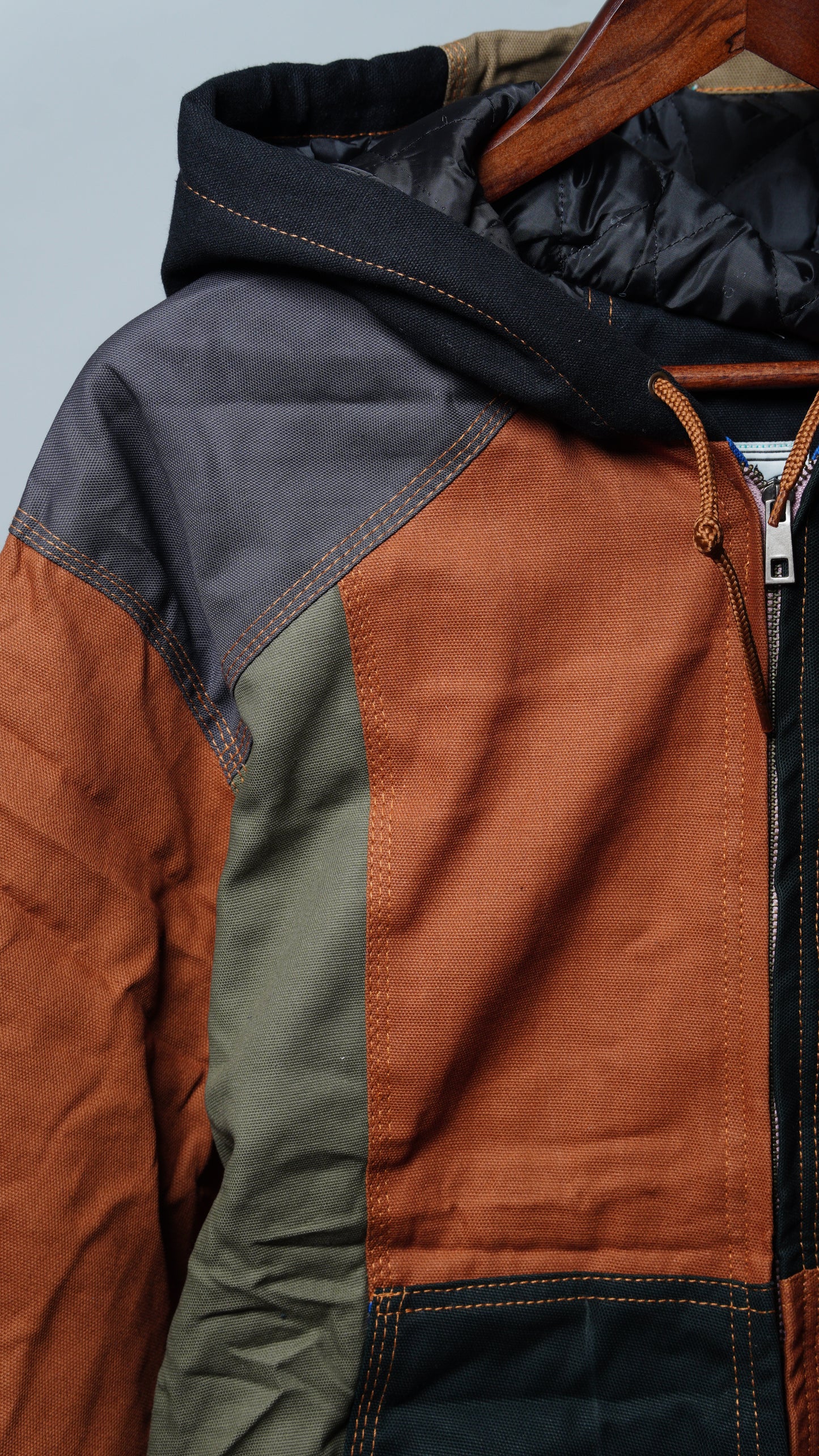 Workwear Colorblock Hooded Jacket Size 2XL