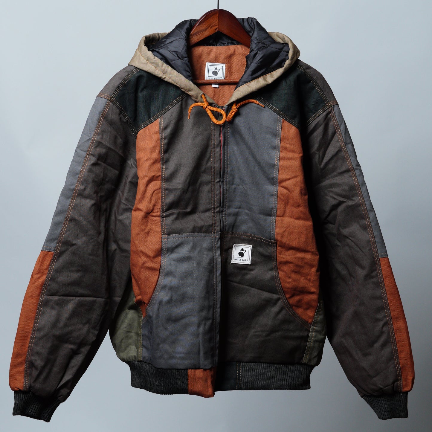 Workwear Colorblock Hooded Jacket Size XL