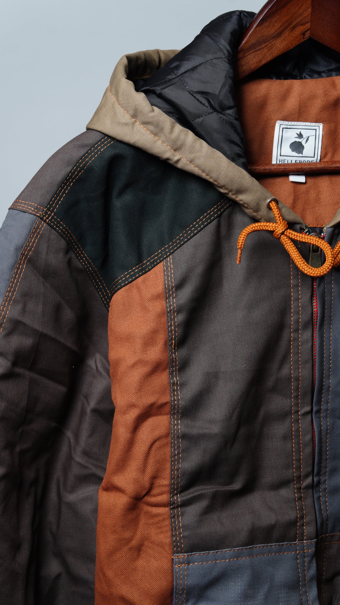 Workwear Colorblock Hooded Jacket Size XL