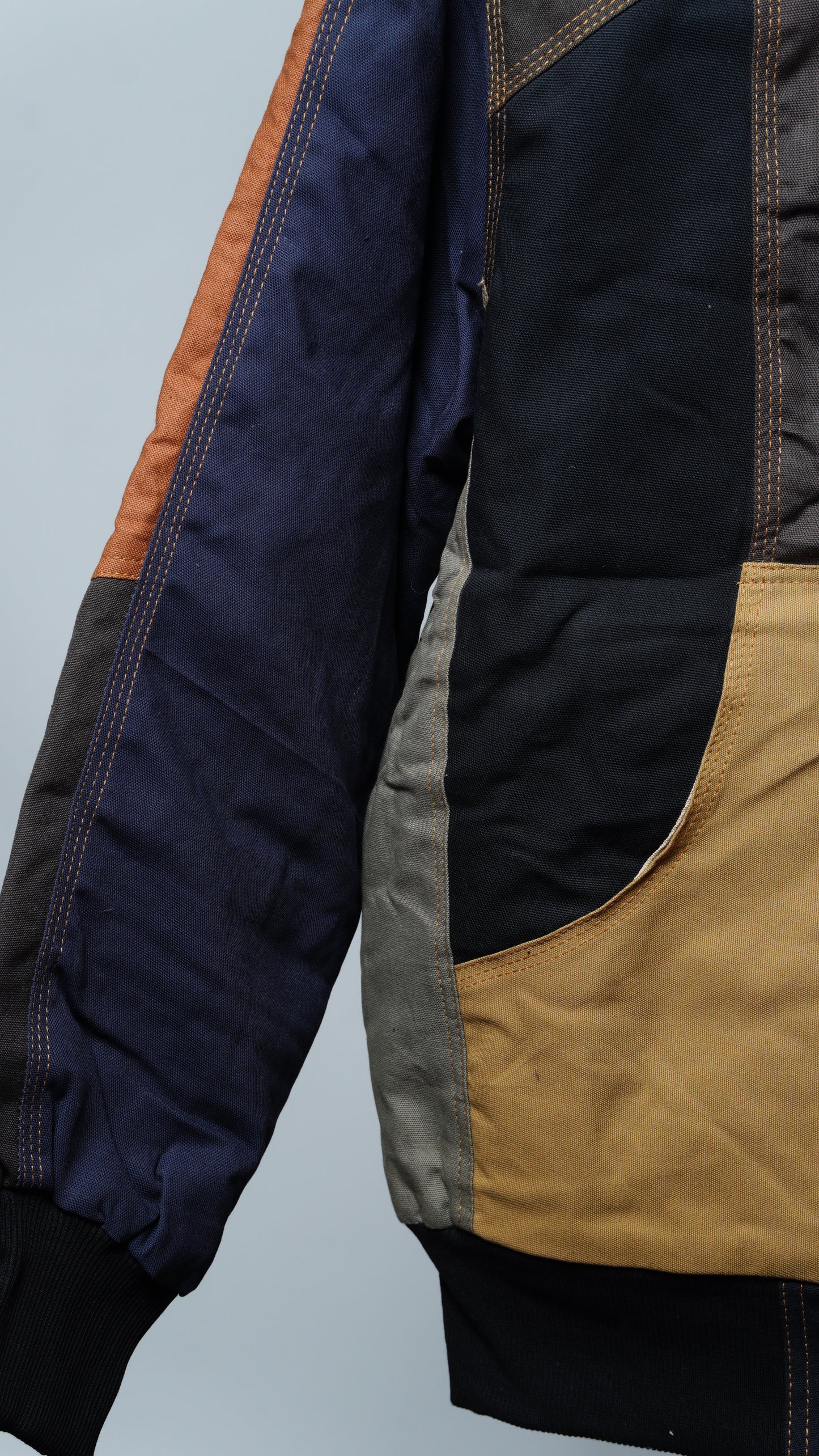 Workwear Colorblock Hooded Jacket Size M